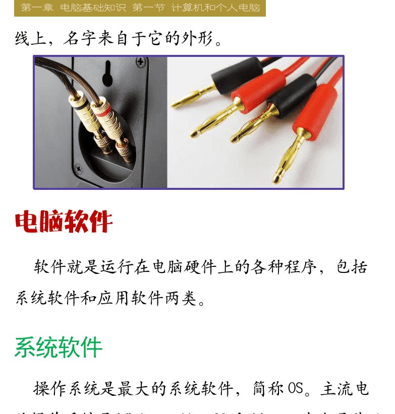 Cakewalk电脑音乐制作教程 第7页  XLR/TRS混合插口  RCA接口  香蕉插头  电脑软件  系统软件  应用软件  [右上]
