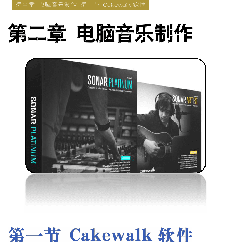 Cakewalk电脑音乐制作教程 第18页  声音设置  第二章_电脑音乐制作  第一节_CAKEWALK软件  认识电脑音乐  [右上]