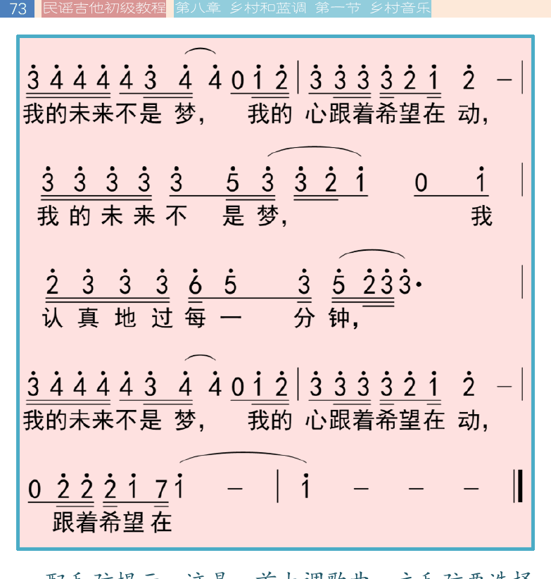 民谣吉他初级教程 第73页  第八章_乡村和蓝调  第一节_乡村音乐  五度低音交替  [左上]