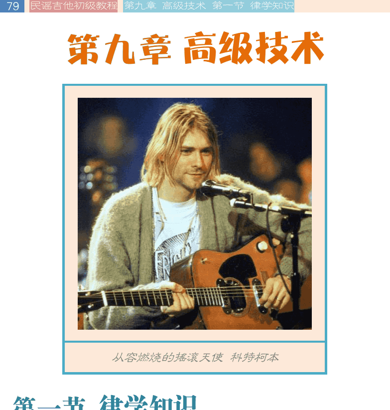 民谣吉他初级教程 第79页  第九章_高级技术  第一节_律学知识  泛音列原理  太阳出来喜洋洋  [左上]