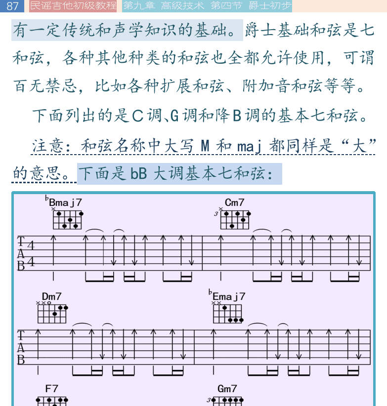 民谣吉他初级教程 第87页  [左上]