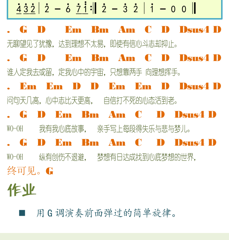 民谣吉他初级教程 第37页  不再犹豫  第四章_扫弦技巧  第一节_记谱法  简谱历史  [左下]