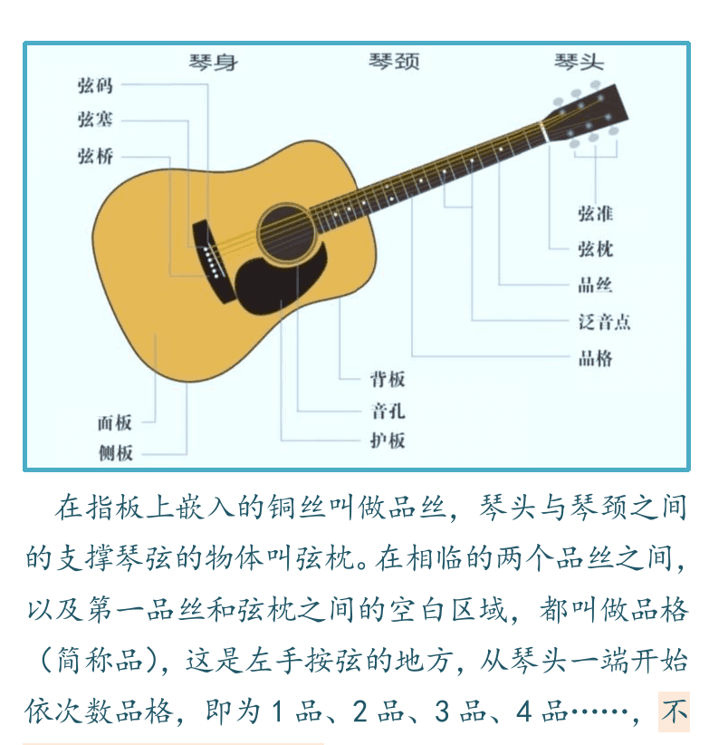 吉他入门超简教程 第2页  吉他分类  吉他结构  持琴姿势  [右上]