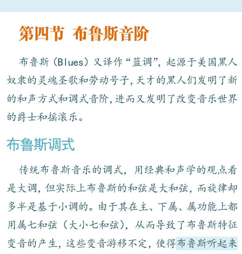 摇滚电吉他高级教程 第36页  第四节_布鲁斯音阶  布鲁斯调式  [右上]