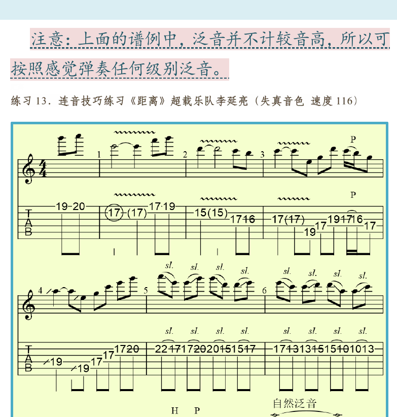 摇滚电吉他高级教程 第118页  距离  [右上]