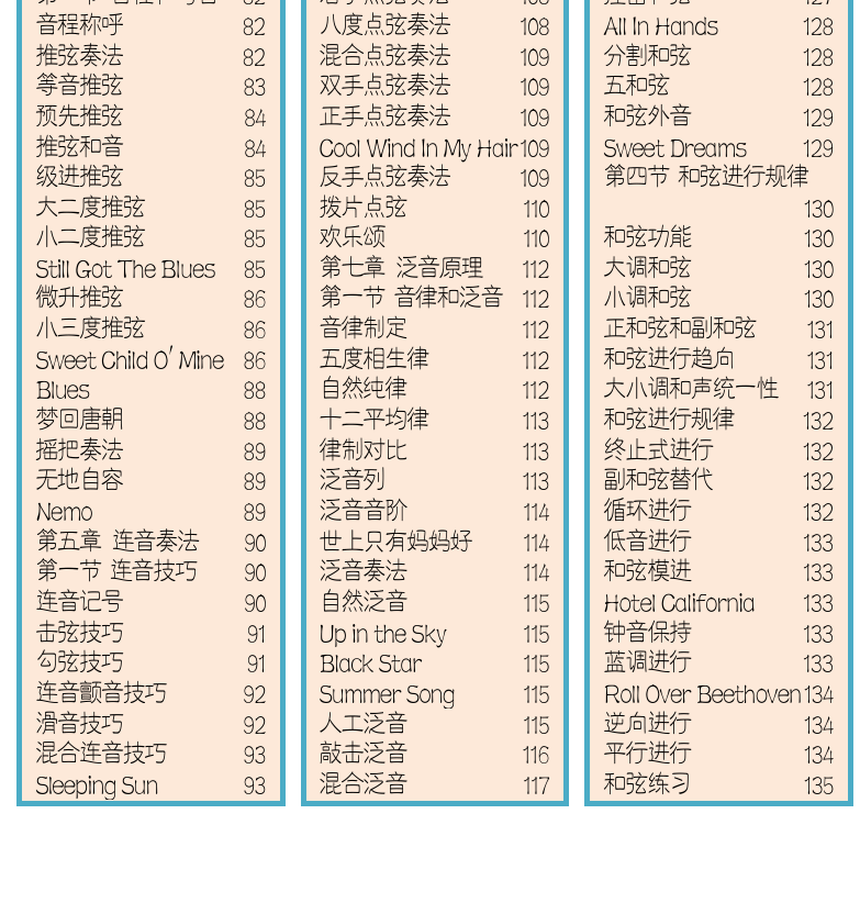 摇滚电吉他高级教程 第2页  [左下]