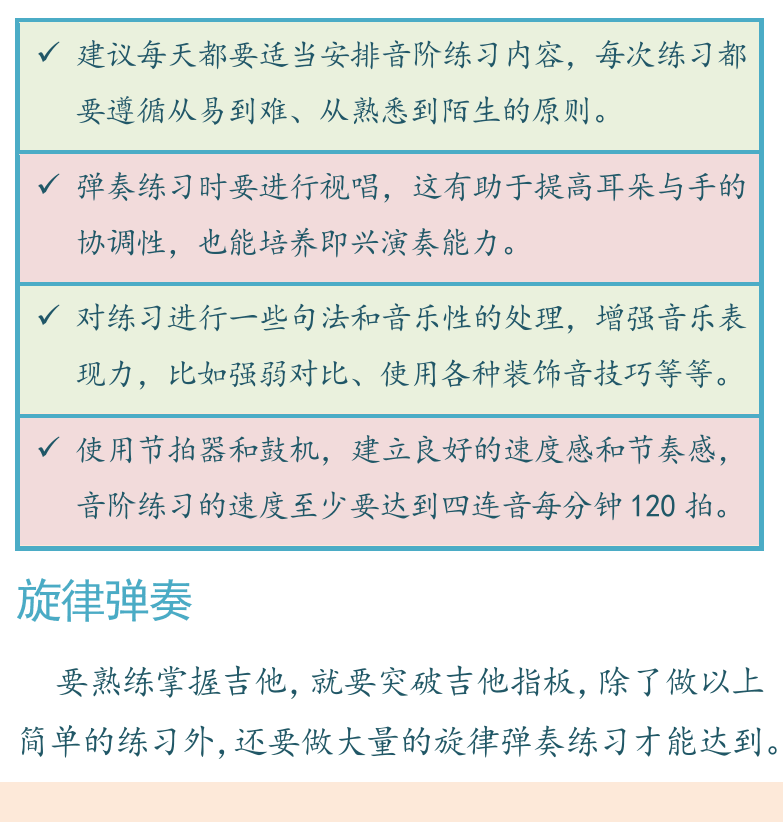 摇滚电吉他高级教程 第31页  音阶练习建议  旋律弹奏  Sweet_Child_O__Mine  Yesterday  [左下]