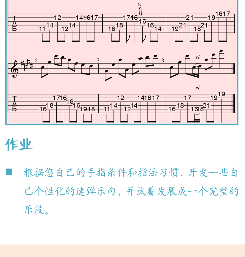 摇滚电吉他高级教程 第61页  I_m_All_Right  第三章_节奏技术  第一节_强力和弦  五和弦结构  [左下]