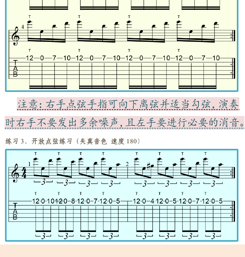摇滚电吉他高级教程 第104页  封闭点弦  [左下]