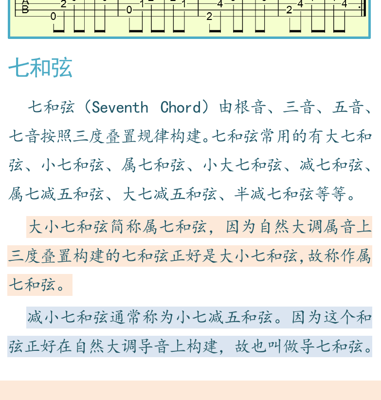 摇滚电吉他高级教程 第124页  七和弦  [左下]