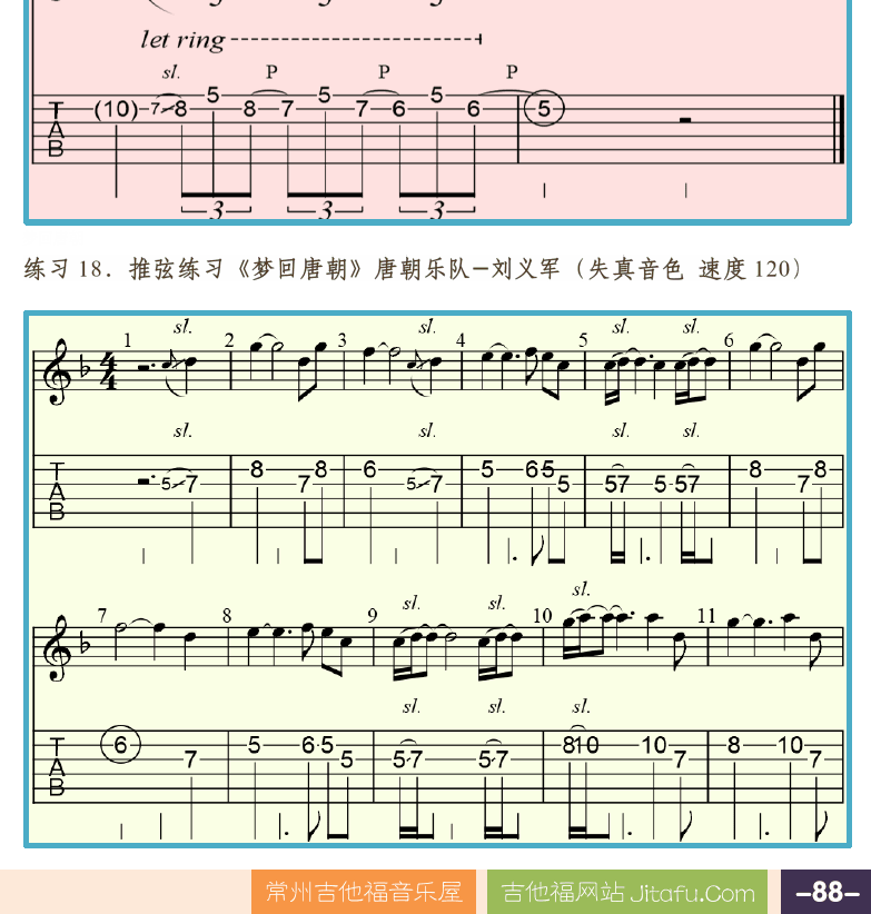 摇滚电吉他高级教程 第88页  Blues  梦回唐朝  [右下]