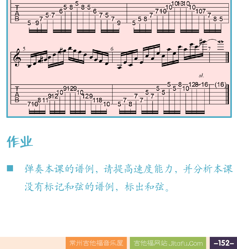 摇滚电吉他高级教程 第152页  装饰音琶音  大音程琶音  Eugene_s_Trick_Bag  [右下]